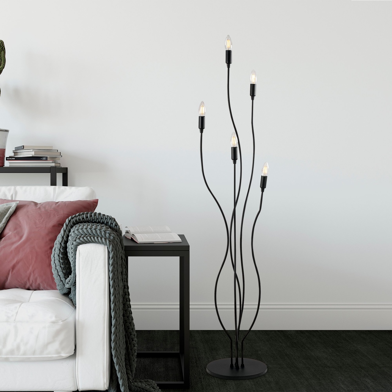 Lampadar, Peak glow, UnicUtil, Culoarea Negru - 1 | YEO