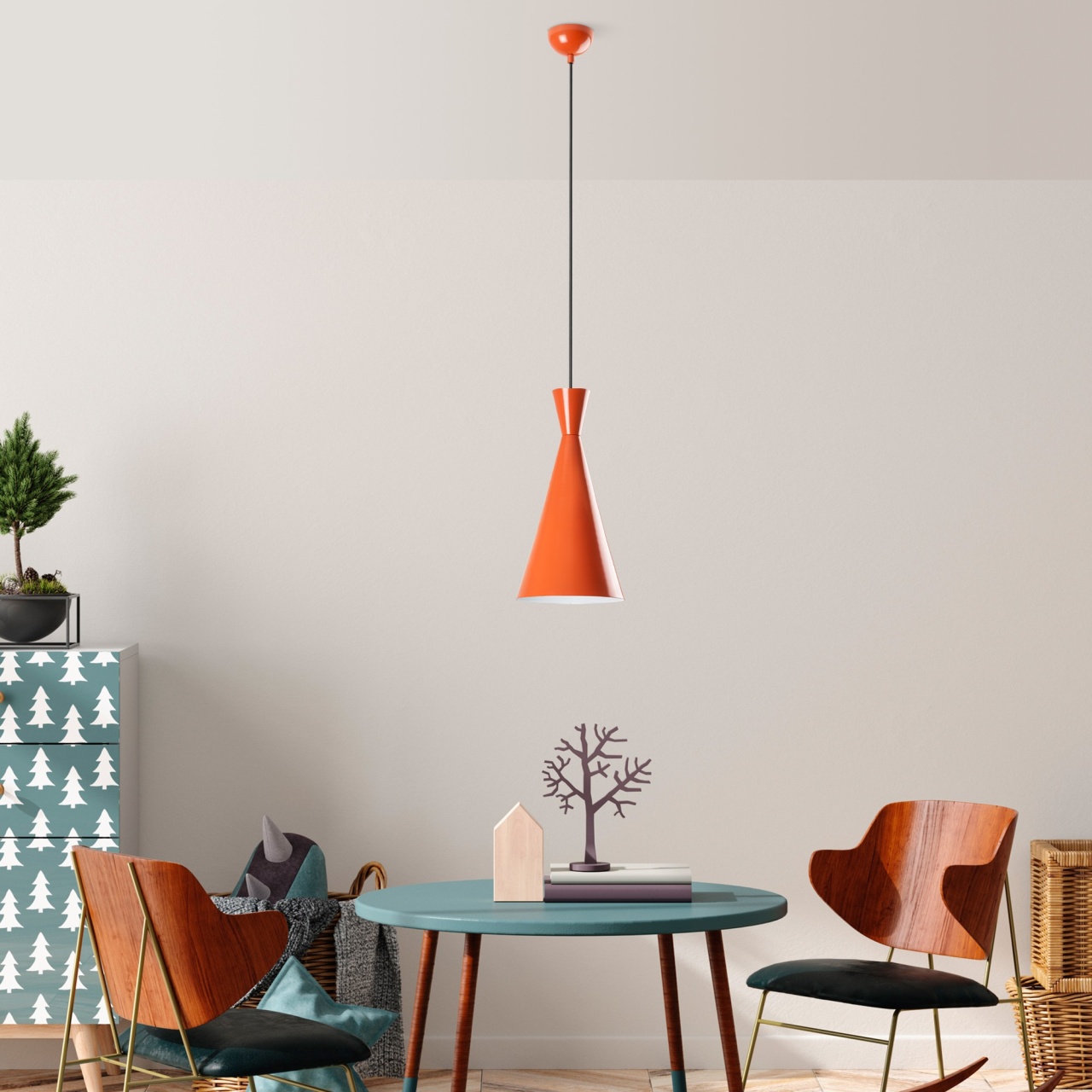 Lustra, Cloud stone, UnicUtil, Culoarea Portocaliu - 1 | YEO