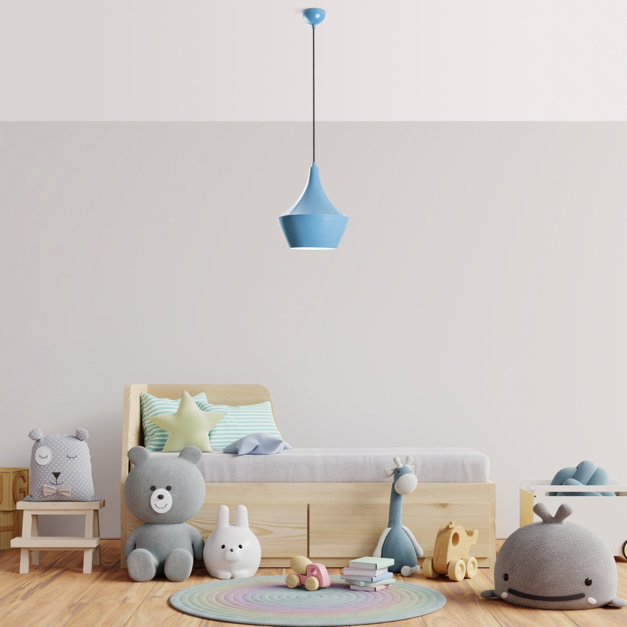 Lustra, Spark glow, UnicUtil, Culoarea Albastru Deschis - 2 | YEO