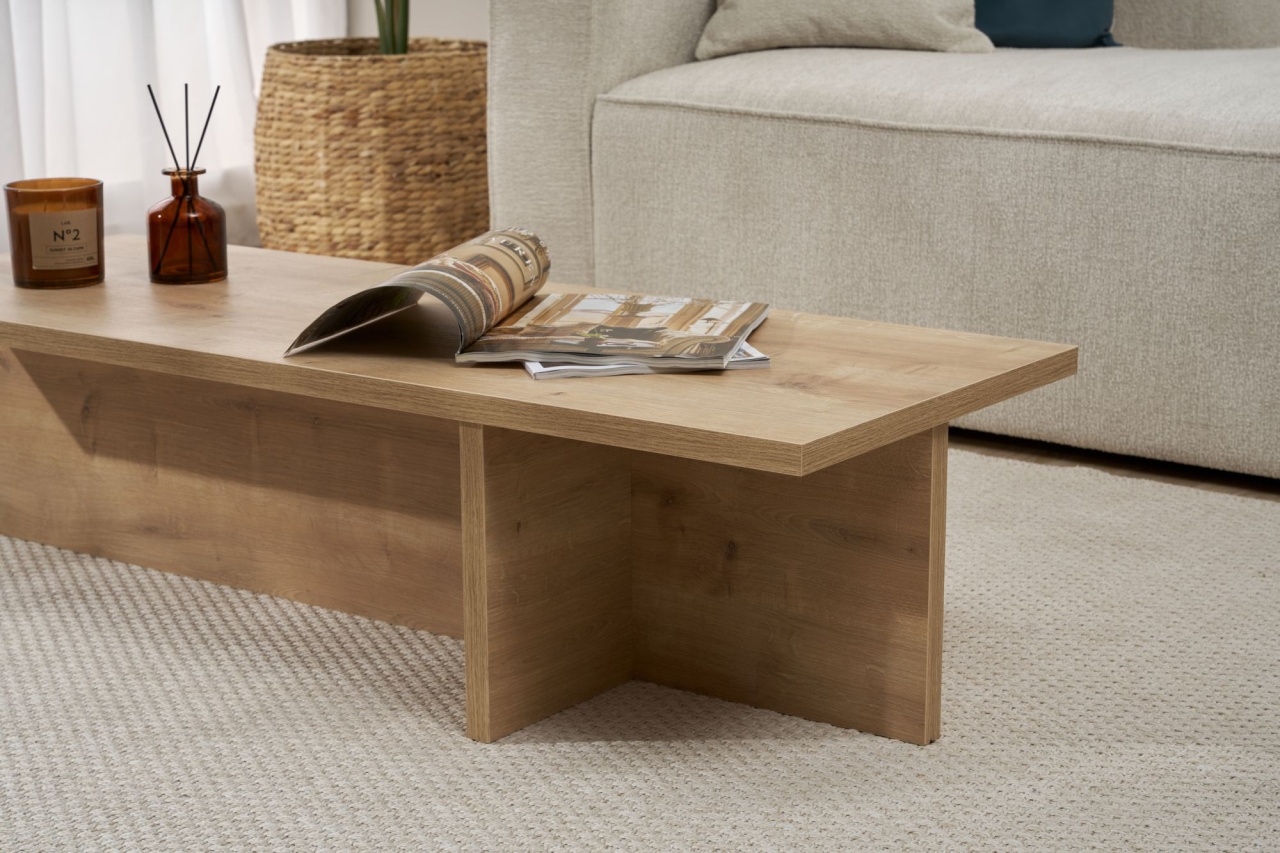 Măsuţă de cafea, Harbor Sapphire, UnicUtil, Stejar Safir, Lățime: 120 cm, Înălțime: 30 cm, Adâncime: 45 cm - view 4