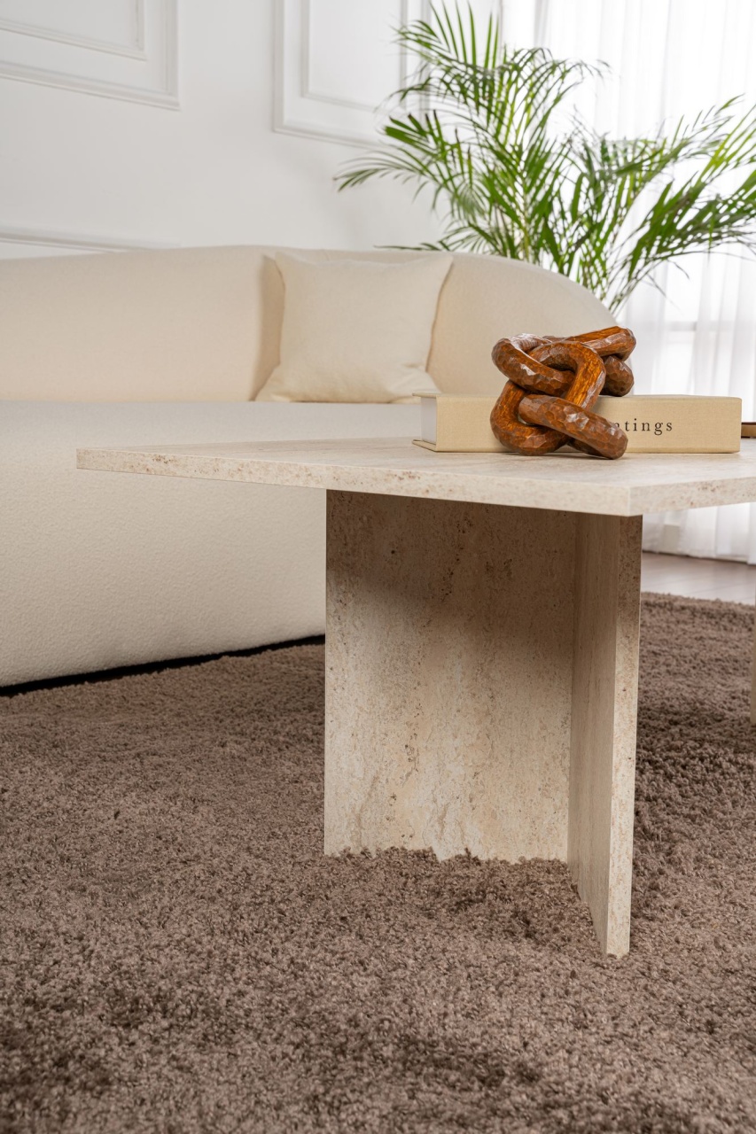 Măsuţă de cafea, Sabin Travertine, UnicUtil, Travertin, Lățime: 119 cm, Înălțime: 40 cm, Adâncime: 60 cm - view 8