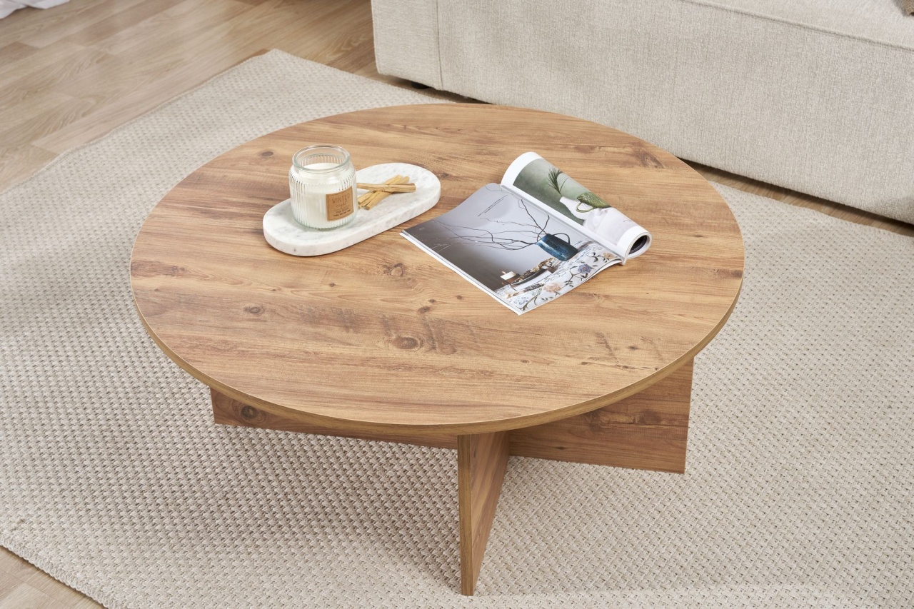 Măsuţă de cafea, Soleil Atlantic, UnicUtil, Pin Atlantic, Lățime: 90 cm, Înălțime: 40 cm, Adâncime: 90 cm - view 6