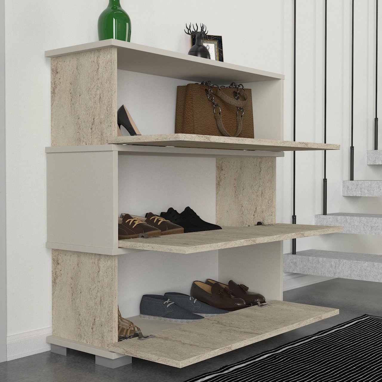 Pantofar, Stone Serenity, UnicUtil, 90 x 30 x 93 cm, Crem, UUORG20 - 2 | YEO