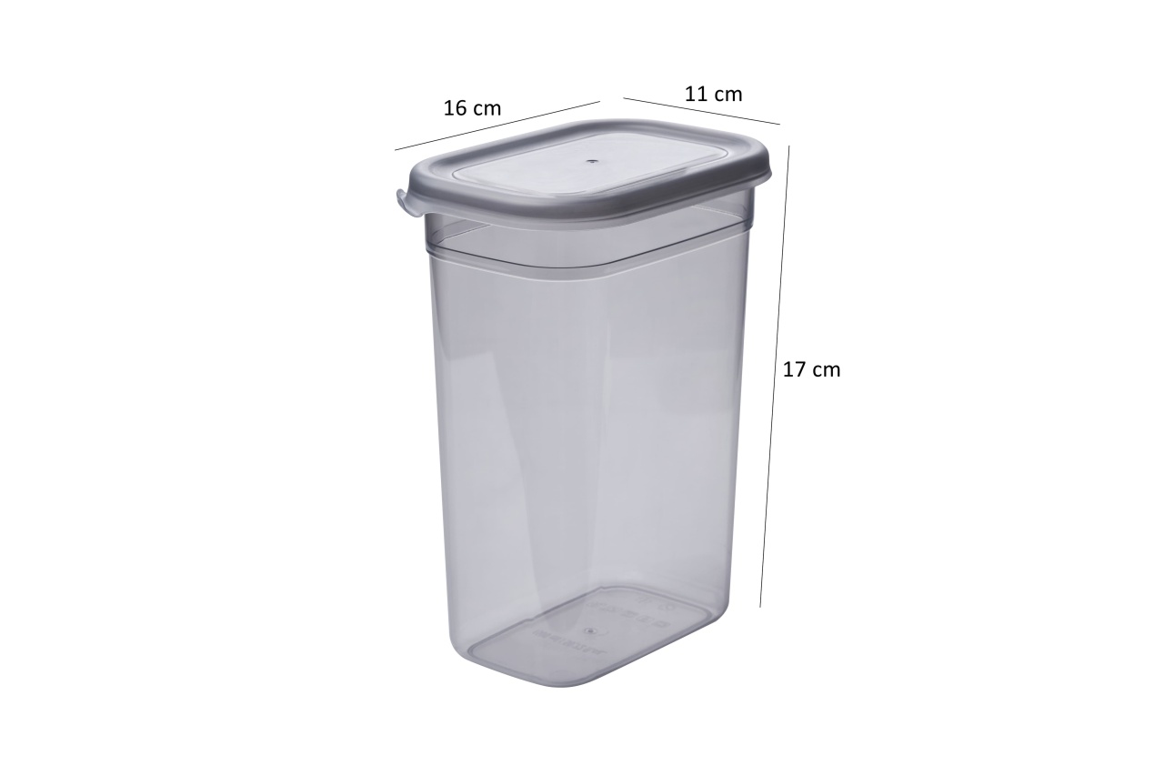 Set 6 recipiente alimentare , UnicUtil, Elegant Modern, Antracit - 3 | YEO