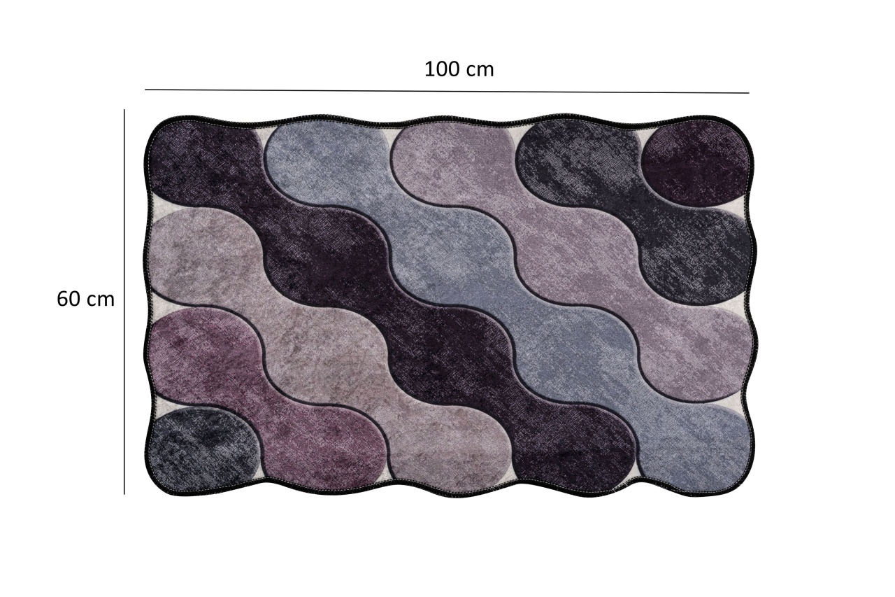 Set covorase baie 2 piese, Chic Finish, UnicUtil, Violet - 2 | YEO