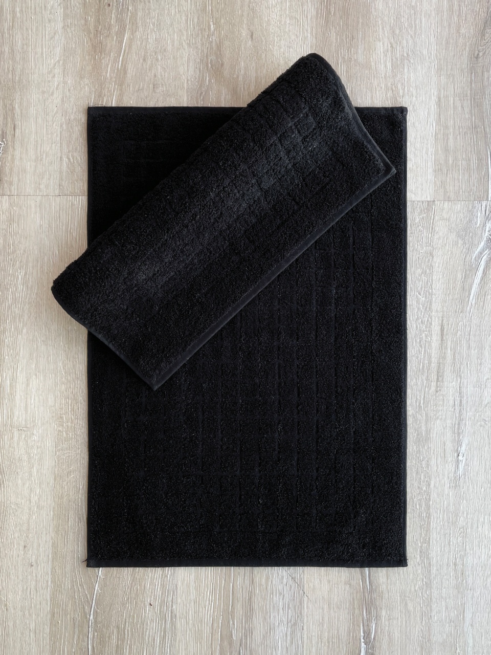 Set prosoape de picioare, 2 piese, Ultra Cozy, UnicUtil, Negru