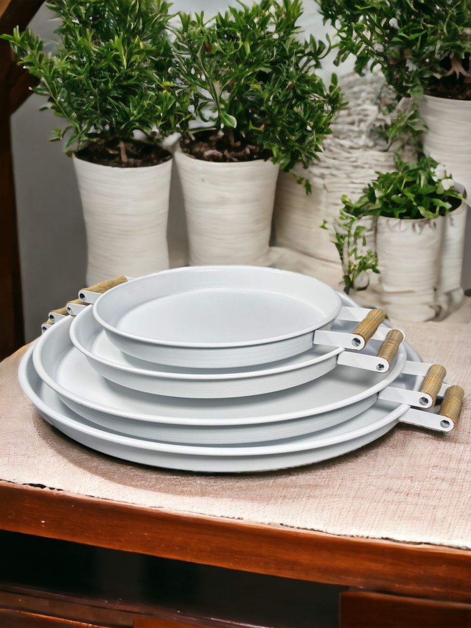 Set Tavi (4 Bucati), Echo items, UnicUtil, Culoarea Alb - 1 | YEO