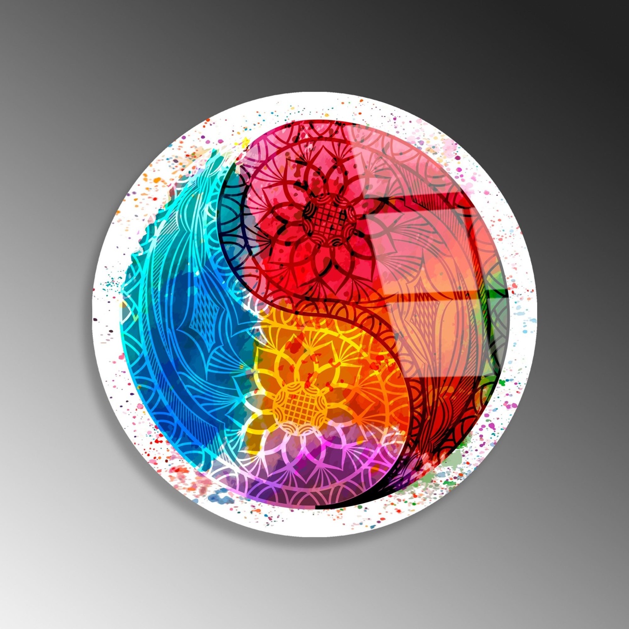 Tablou decorativ din sticla securizata, Drift ridge, UnicUtil, Culoarea Multicolor - view 5