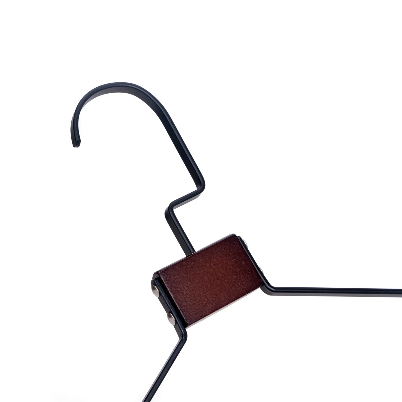 Umeraș de lux din metal negru vintage cu cârlig rotativ, umeri lați și design modern - ideal pentru costume, sacouri, cămăși, bluze, jachete, paltoane și tricouri - 2 | YEO