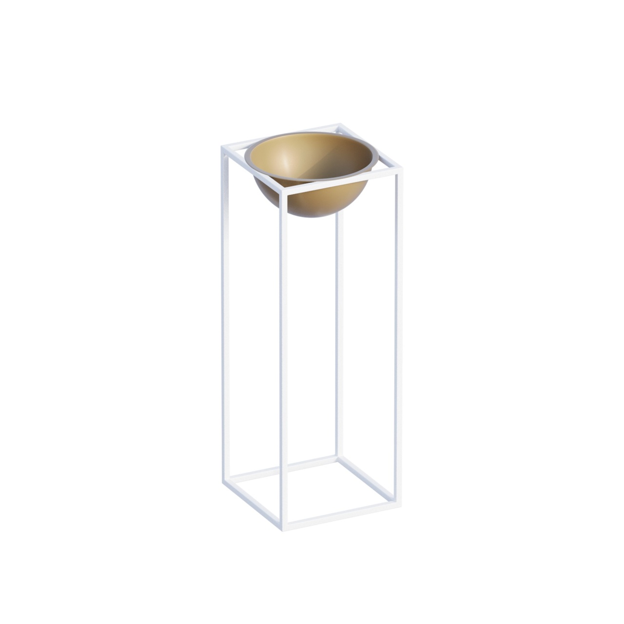Vas Decorativ, Leaf shade, UnicUtil, Culoarea Alb Auriu - 3 | YEO