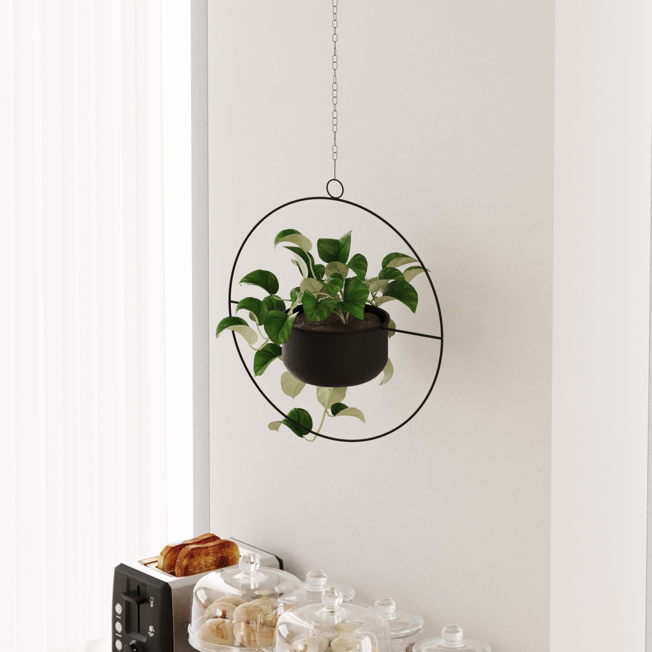 Vas Decorativ, Mist flame, UnicUtil, Culoarea Negru