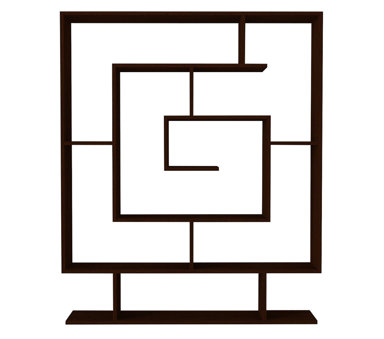 Biblioteca, Geo Labyrinth, UnicUtil, 124.8 x 22 x 149.4 cm, Wenge - imagine 4