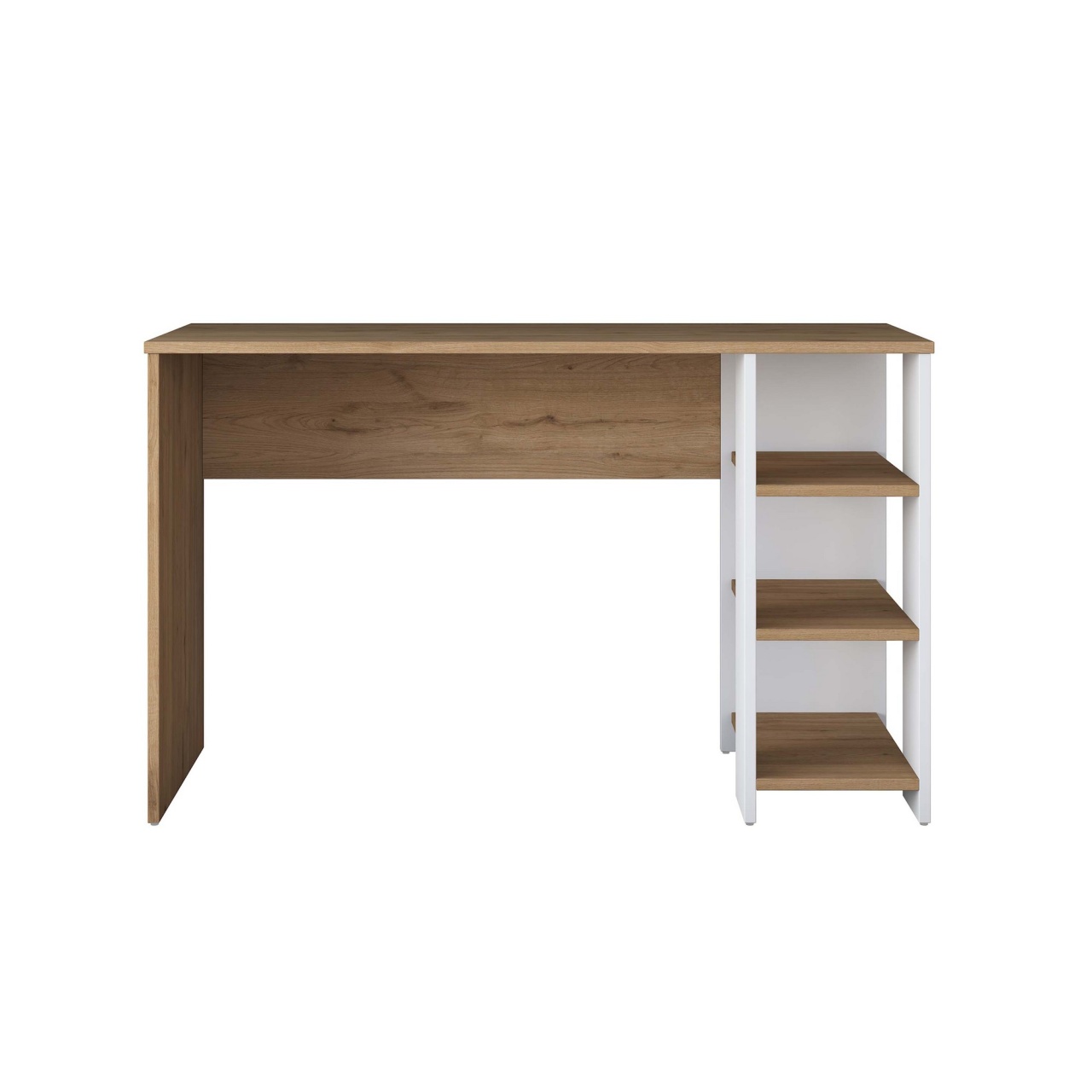 Birou de studiu, Ha108 3425, UnicUtil, Nuc-Alb,Lățime: 120 cm, Înălțime: 73,8 cm, Adâncime: 45 cm - view 6