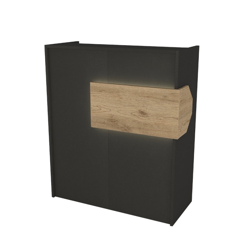 Birou recepție, Aloha LED Front Desk, UnicUtil, Gri-Bej - imagine 6