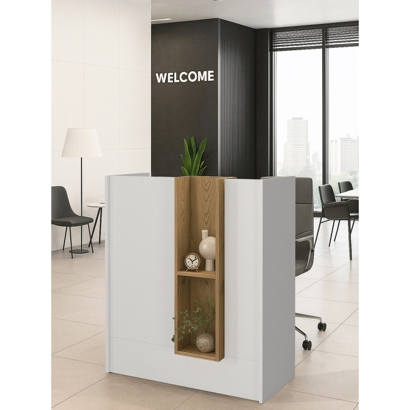 Birou recepție, Bonveno Front Desk, UnicUtil, Alb-Bej - imagine 2