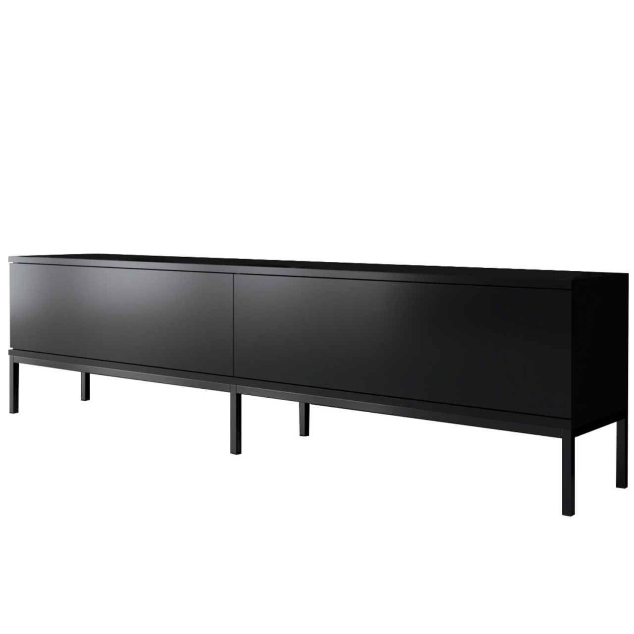 Comoda TV, Lord Black, UnicUtil, Negru, Lățime: 180 cm, Înălțime: 47 cm, Adâncime: 30 cm, 618BLY1220 - view 5
