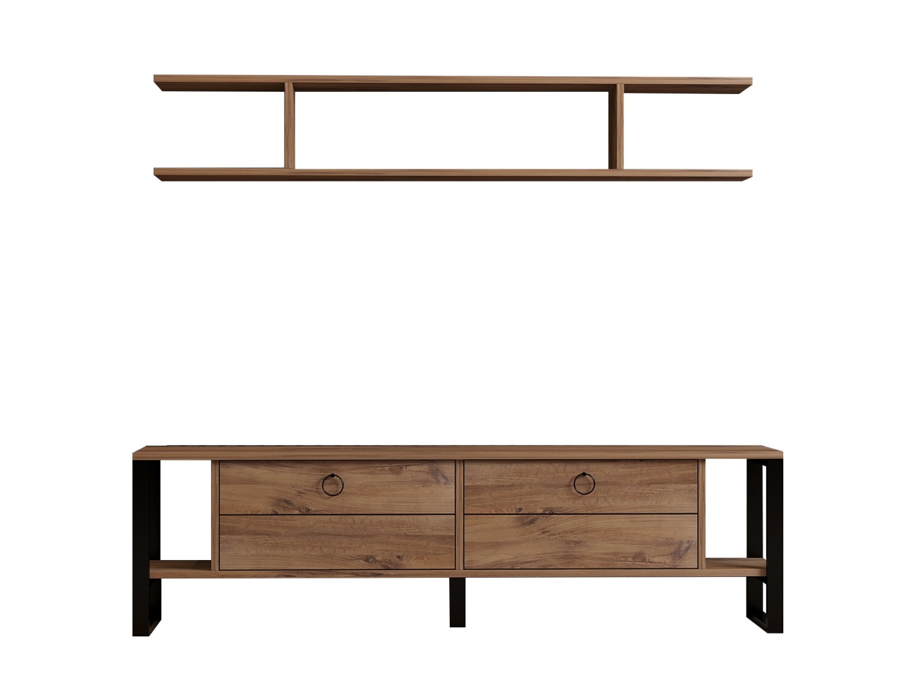 Comoda TV, Melis Design, UnicUtil, Pin Atlantic, Lățime: 160 cm, Înălțime: 45 cm, Adâncime: 30 cm, 835PUQ4529 - view 5