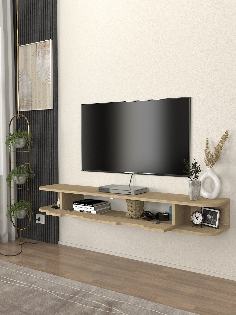 Comoda TV, Noble Frame, UnicUtil, Crem, UUTVU28 - 3 | YEO
