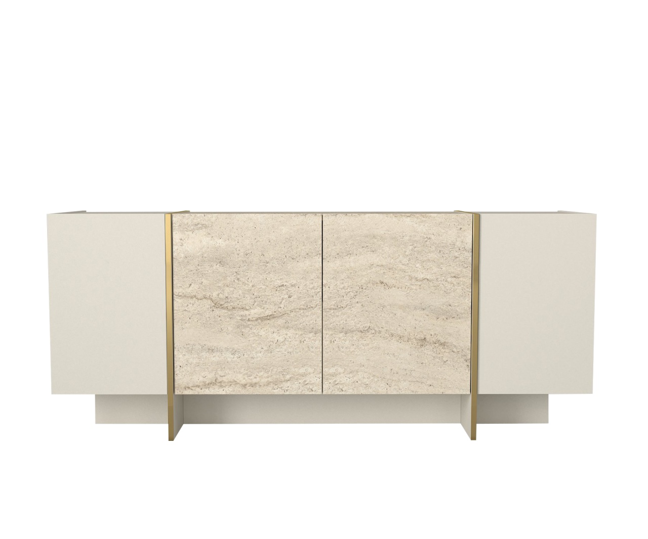 Comoda, Urban Shine, UnicUtil, 180 x 46.6 x 75.5 cm, Crem - imagine 6