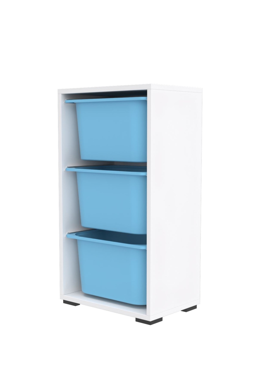 Dulap multifunctional, Glow root, UnicUtil, Culoarea Alb Albastru - 3 | YEO