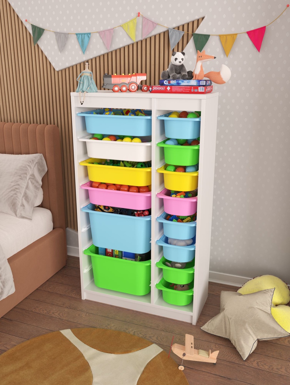 Dulap multifunctional, Peak blaze, UnicUtil, Culoarea Multicolor - 2 | YEO