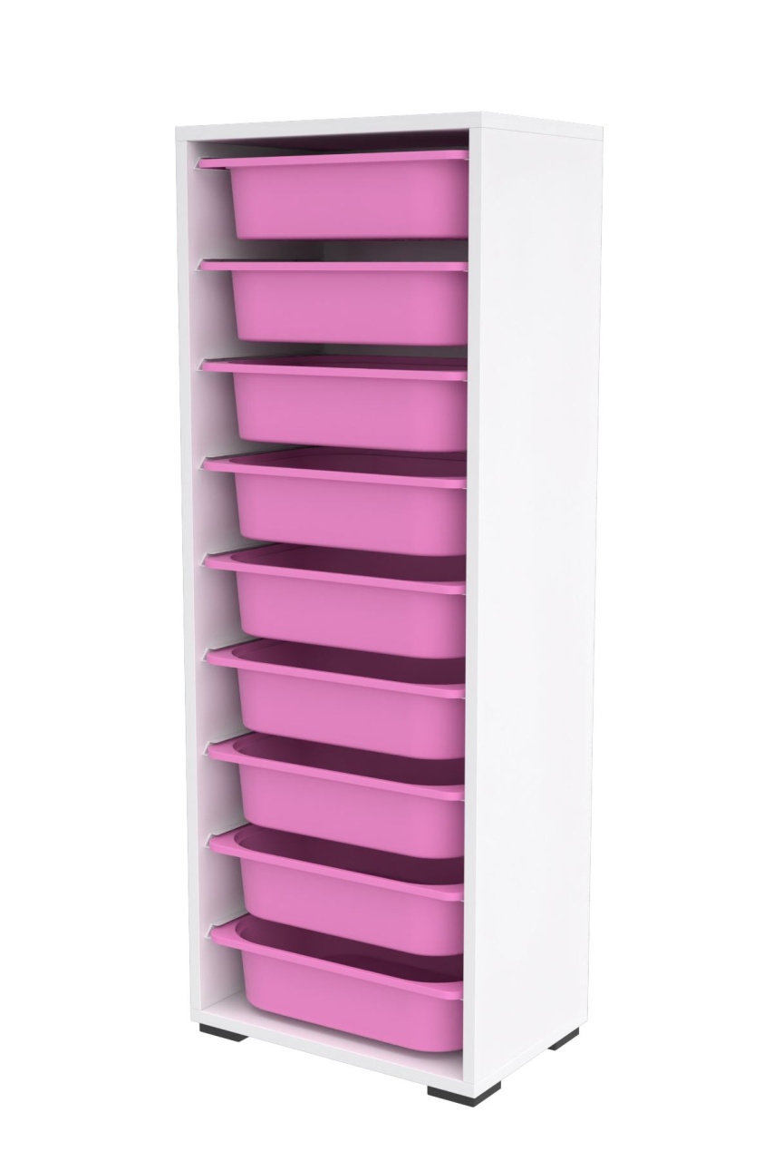 Dulap multifunctional, Peak ripple, UnicUtil, Culoarea Alb Roz - 3 | YEO