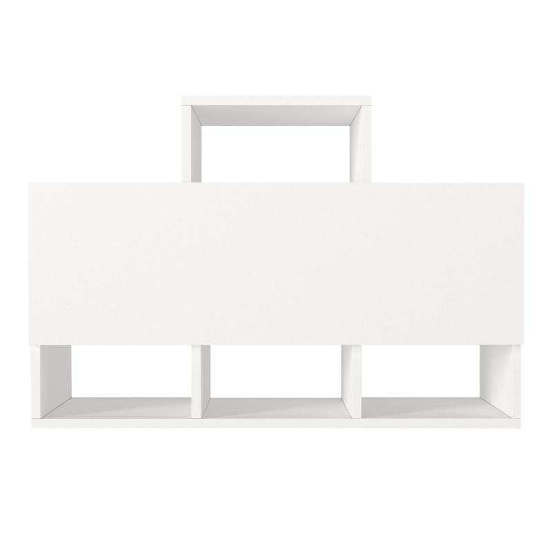 Etajera Organizator, pentru Bucatarie, Suport pentru Pahare, Mirodenii, UnicUtil, 90 x 30 x 61 cm, Alb - imagine 6