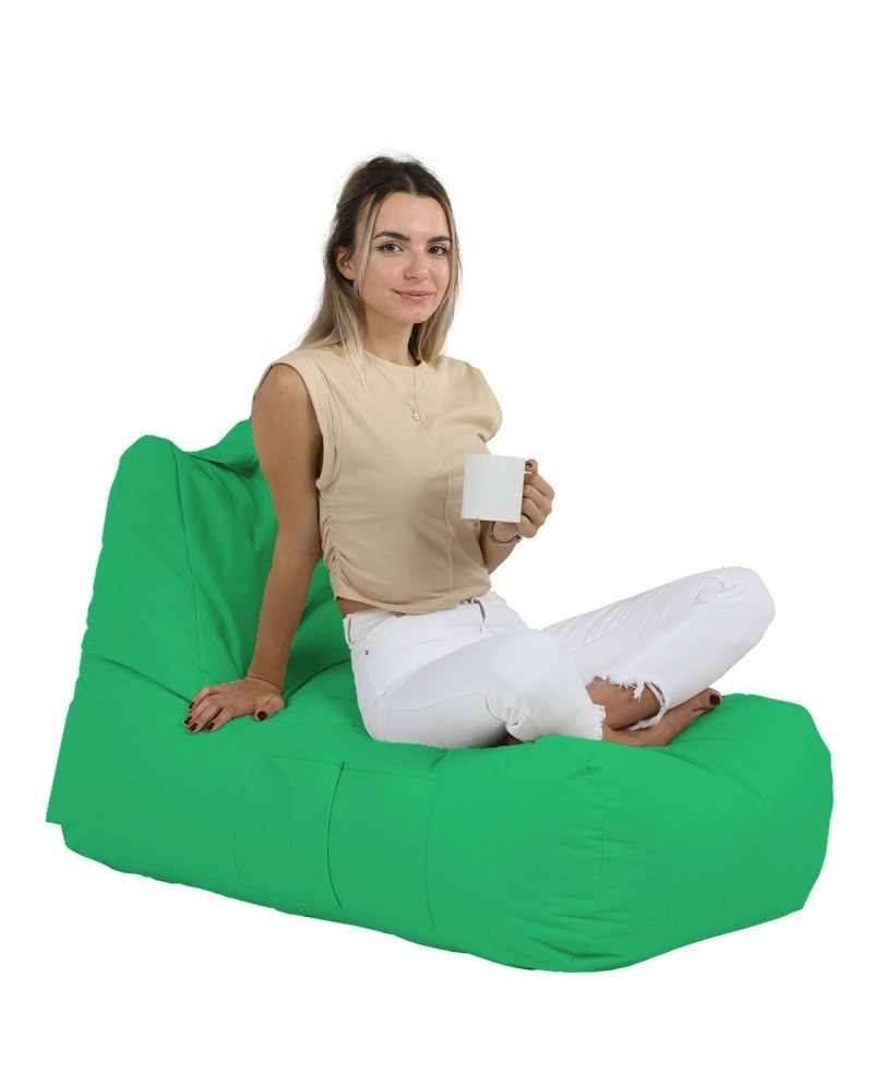 Fotoliu Puf Gradina, Blaze stone, UnicUtil, Culoarea Verde - 1 | YEO