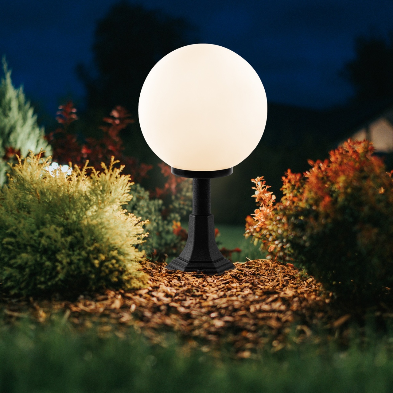 Lampadar Exterior, Echo glow, UnicUtil, Culoarea Negru - 1 | YEO