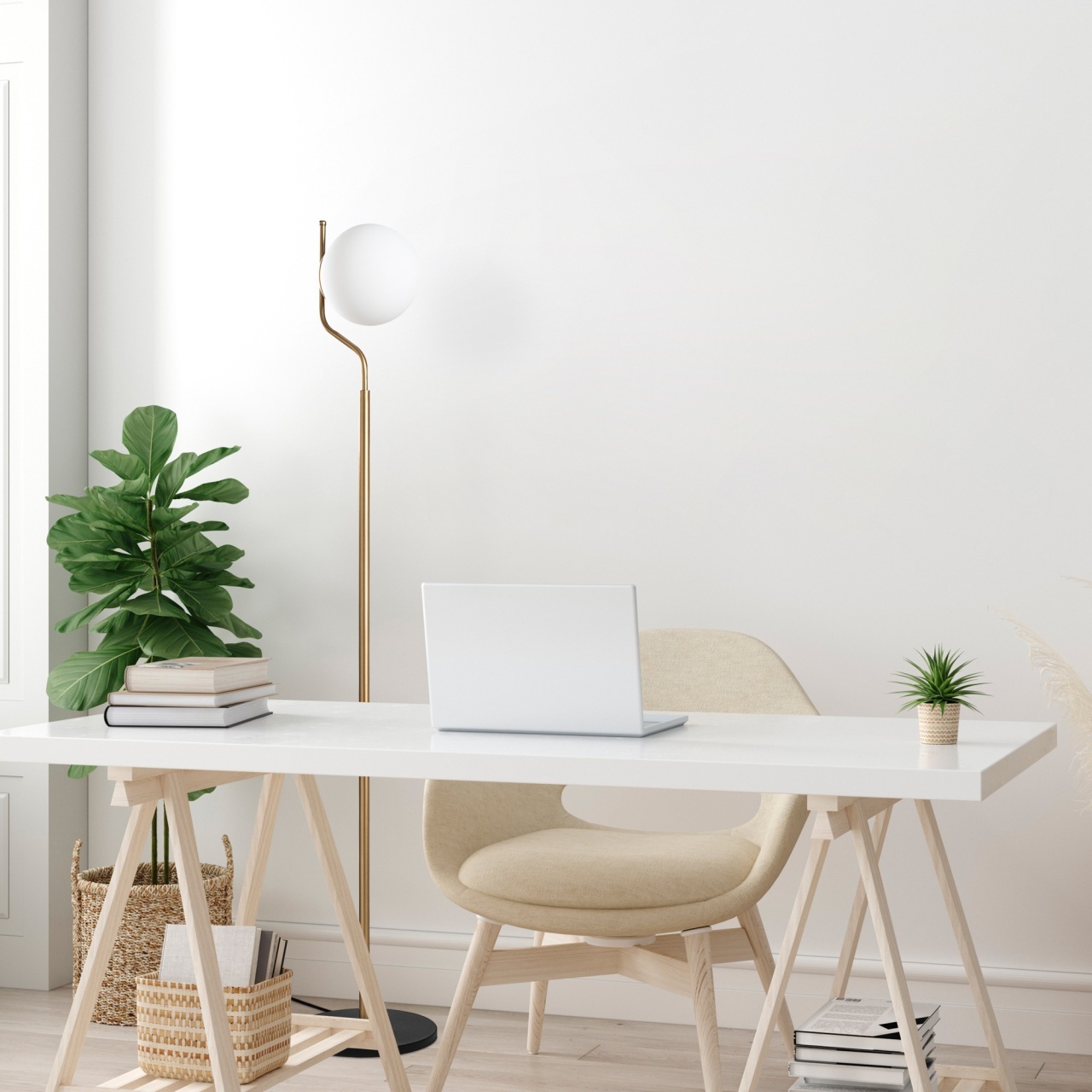 Lampadar, Ridge vine, UnicUtil, Culoarea Auriu - 1 | YEO