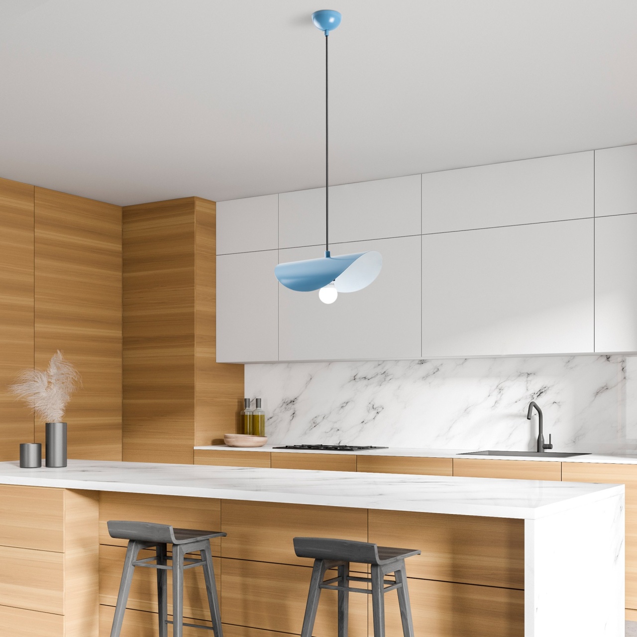 Lustra, Drift ripple, UnicUtil, Culoarea Albastru Deschis - 2 | YEO