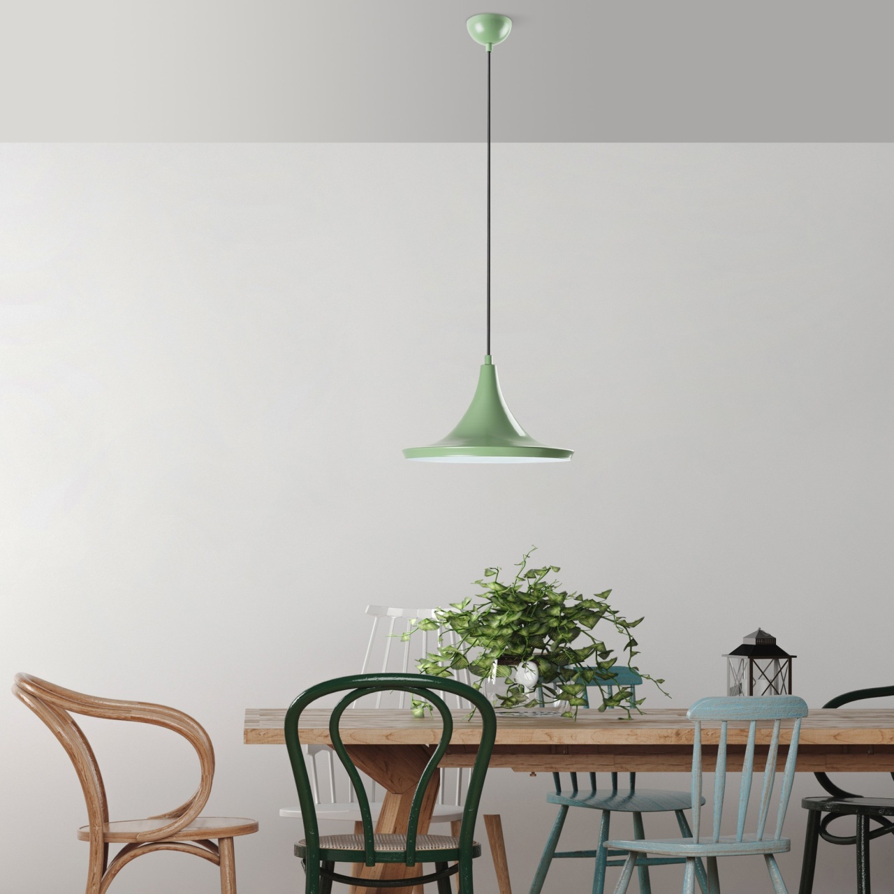 Lustra, Shade leaf, UnicUtil, Culoarea Verde Deschis - 1 | YEO
