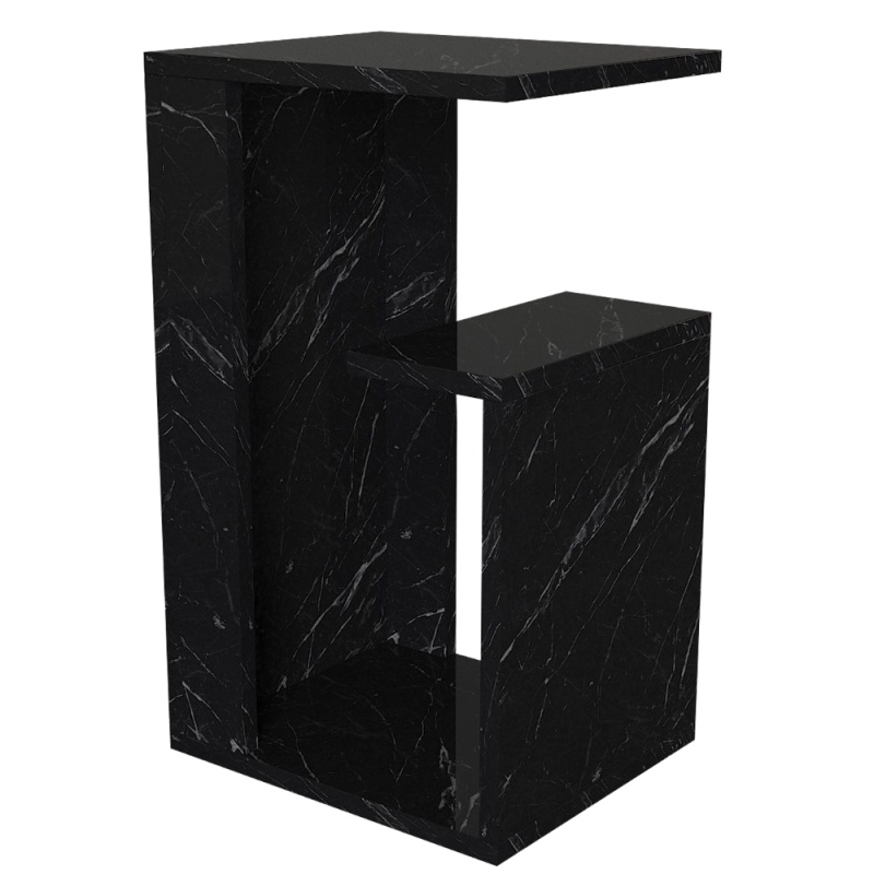 Masuta Cafea Laterala, UnicUtil, 35 x 29.5 x 60 cm, Negru - imagine 4