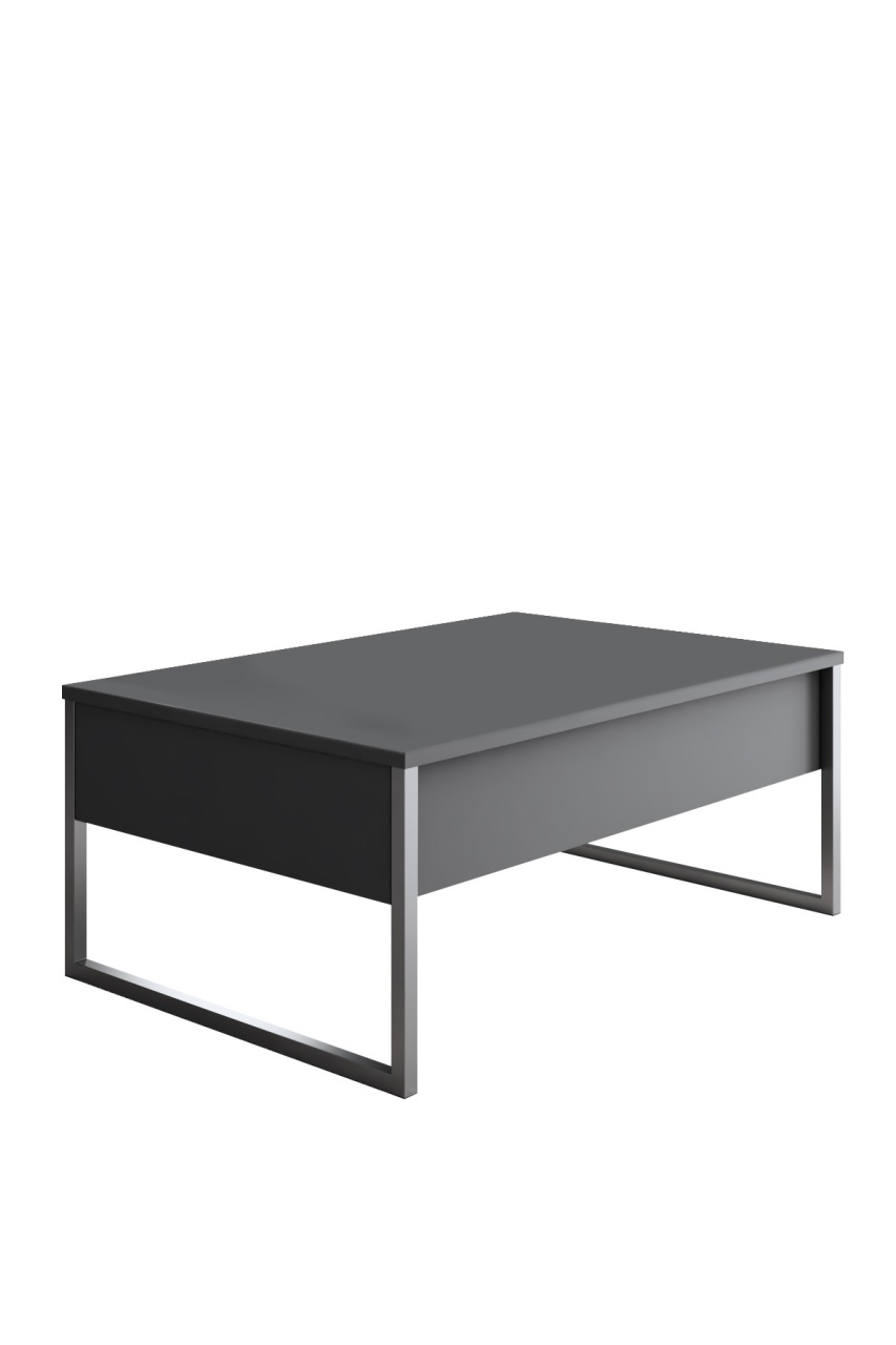 Măsuţă de cafea, Luxe Anthracite, UnicUtil, Antracit-Argint, Lățime: 90 cm, Adâncime: 60 cm, Înălțime: 40 cm, 618BLY1350 - view 4