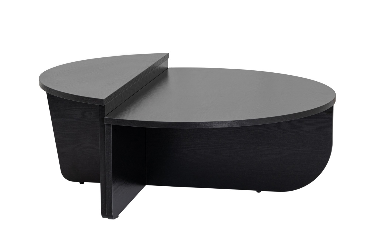 Măsuţă de cafea, Orion Wood, UnicUtil, Lemn-Negru, Lățime: 90 cm, Înălțime: 30 cm, Adâncime: 60 cm, 241NRD1102 - view 3
