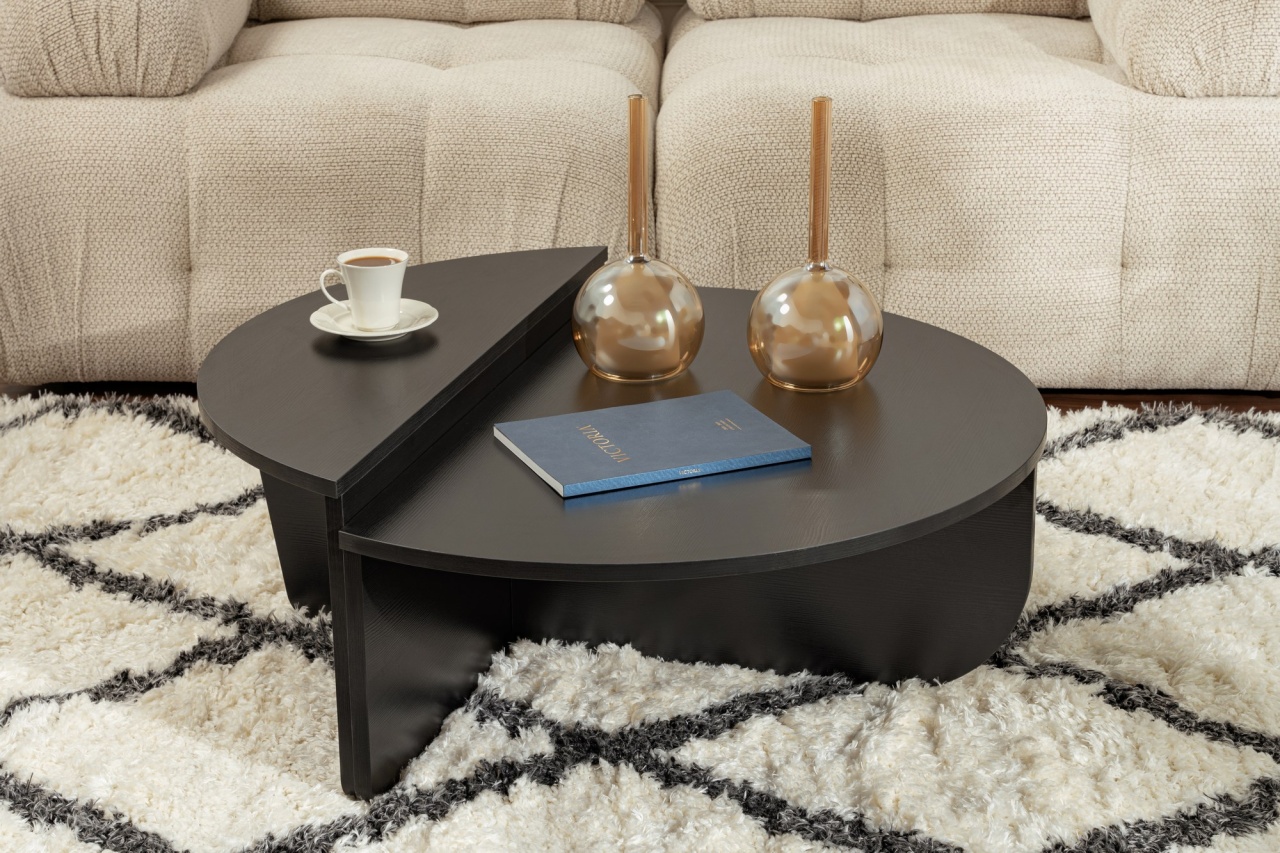 Măsuţă de cafea, Orion Wood, UnicUtil, Lemn-Negru, Lățime: 90 cm, Înălțime: 30 cm, Adâncime: 60 cm, 241NRD1102 - view 10