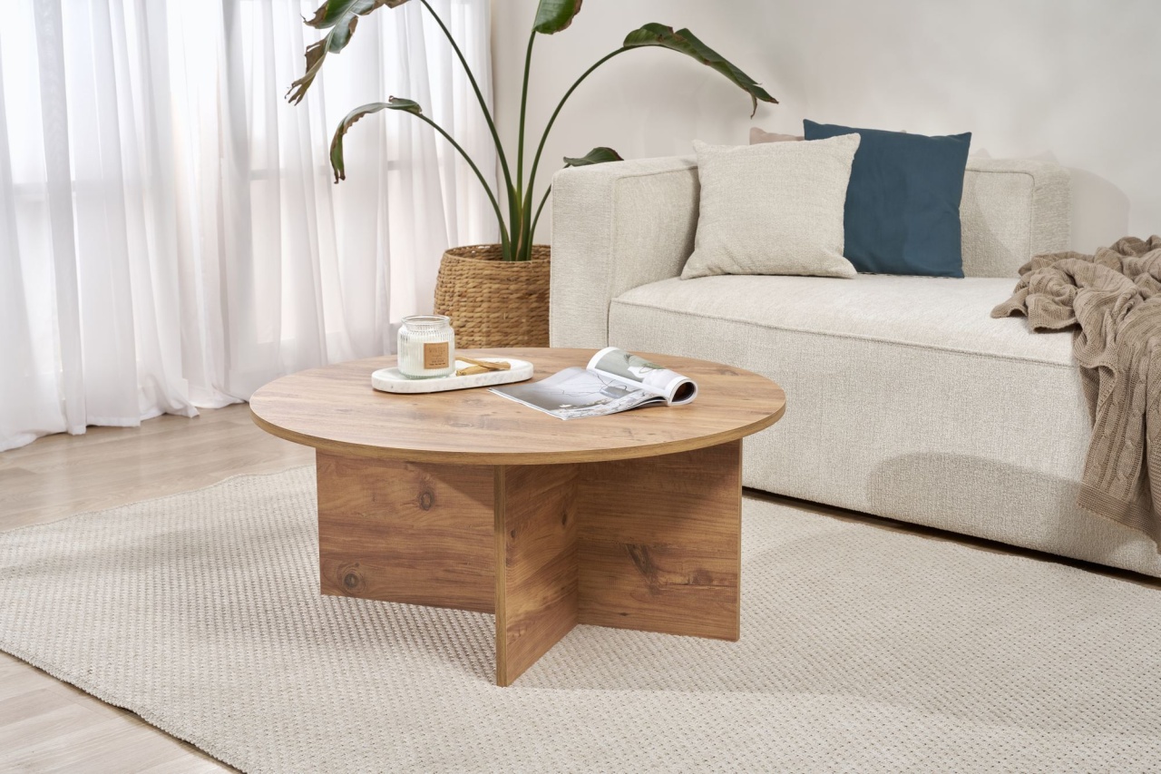 Măsuţă de cafea, Soleil Atlantic, UnicUtil, Pin Atlantic, Lățime: 90 cm, Înălțime: 40 cm, Adâncime: 90 cm - view 5