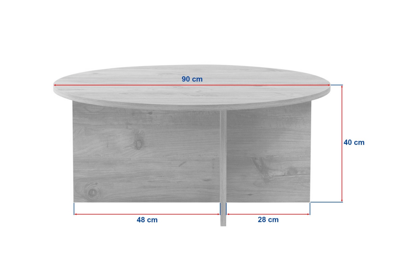Măsuţă de cafea, Soleil Travertine, UnicUtil, Travertin, Lățime: 90 cm, Înălțime: 40 cm, Adâncime: 90 cm - view 4