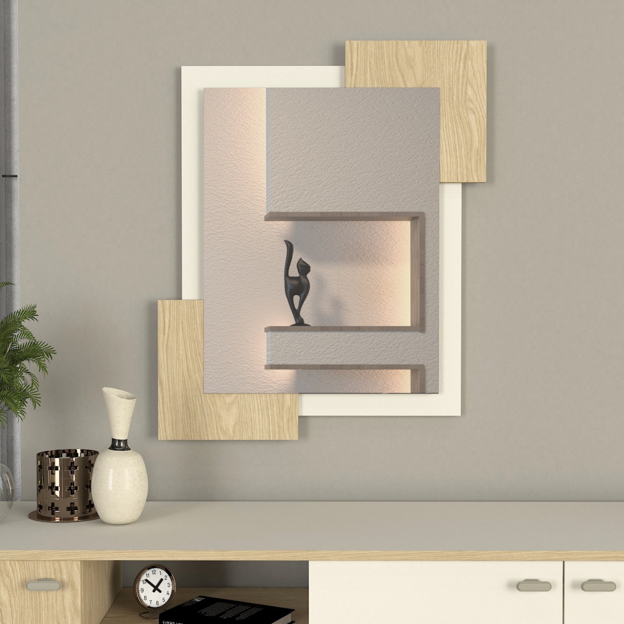 Oglinda, Urban Shape, UnicUtil, Crem, UUOGL24 - 2 | YEO
