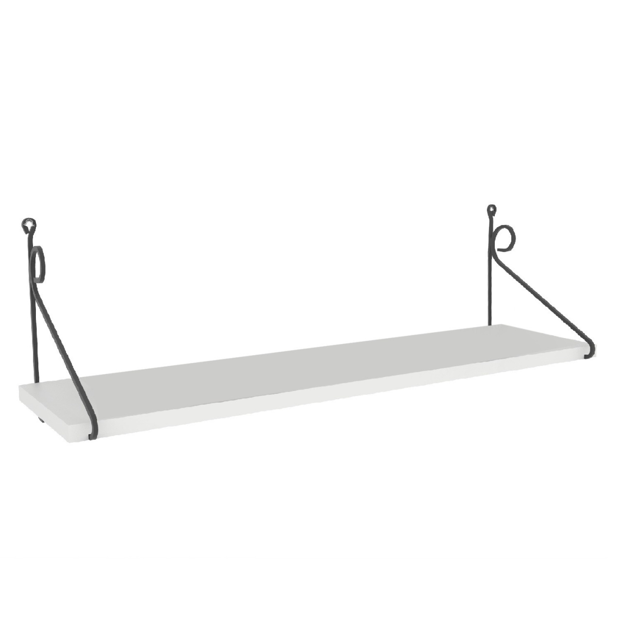 Raft de perete, Seramoni White, UnicUtil, Alb, Lățime: 72 cm, Înălțime: 27 cm, Adâncime: 20 cm - view 3