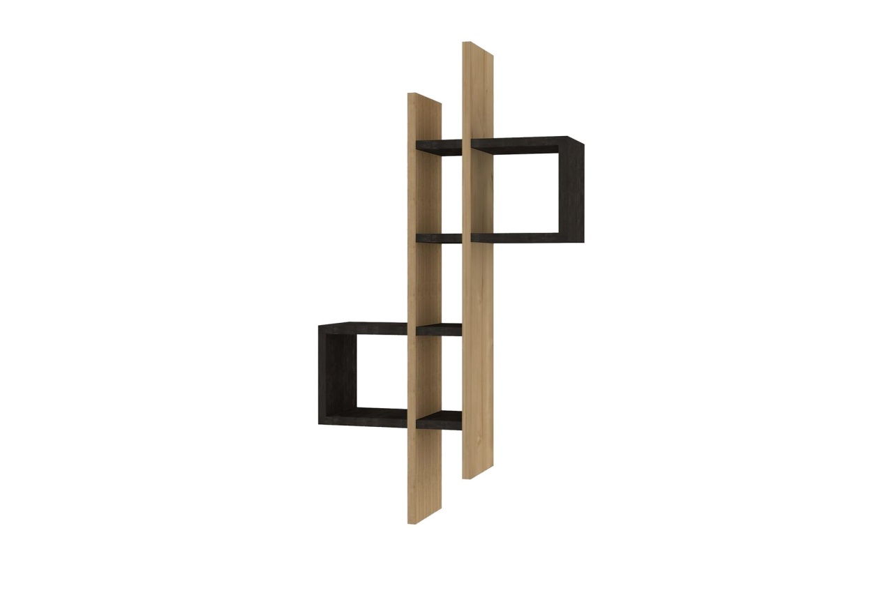 Rafturi perete, Premium Frame, UnicUtil, 53 x 108 x 19 cm, Stejar Gri - 2 | YEO