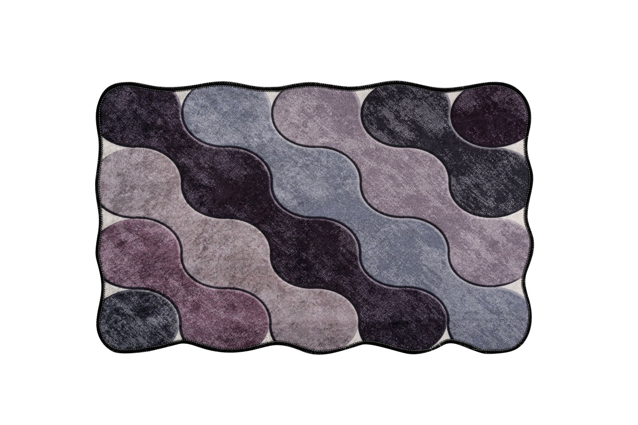 Set covorase baie 2 piese, Chic Finish, UnicUtil, Violet - 3 | YEO
