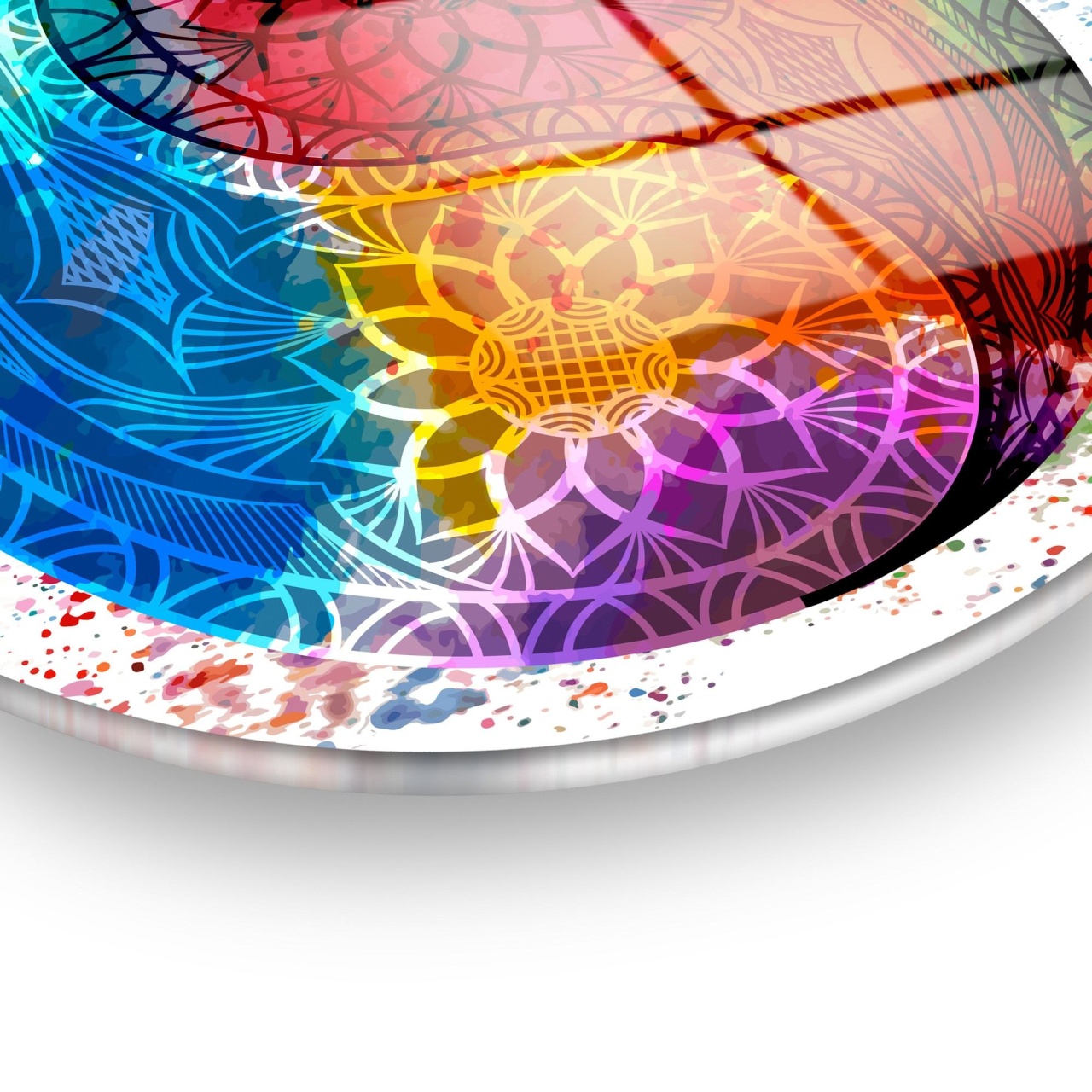 Tablou decorativ din sticla securizata, Drift ridge, UnicUtil, Culoarea Multicolor - view 7