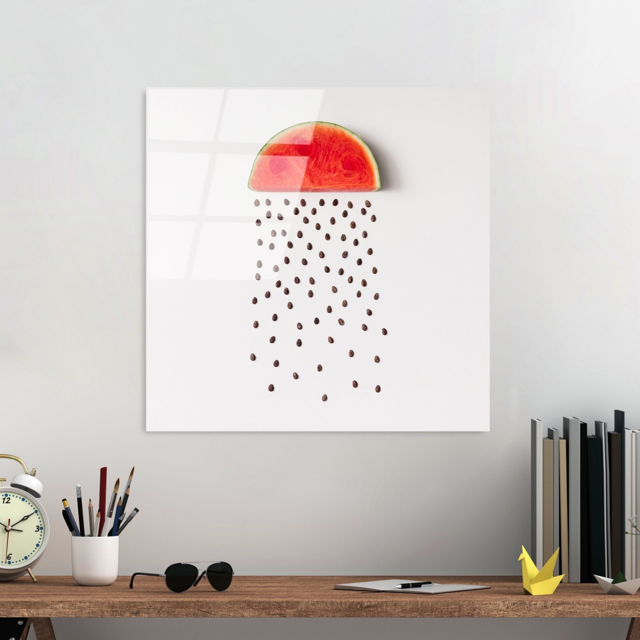 Tablou decorativ din sticla securizata, Mist storm, UnicUtil, Culoarea Multicolor