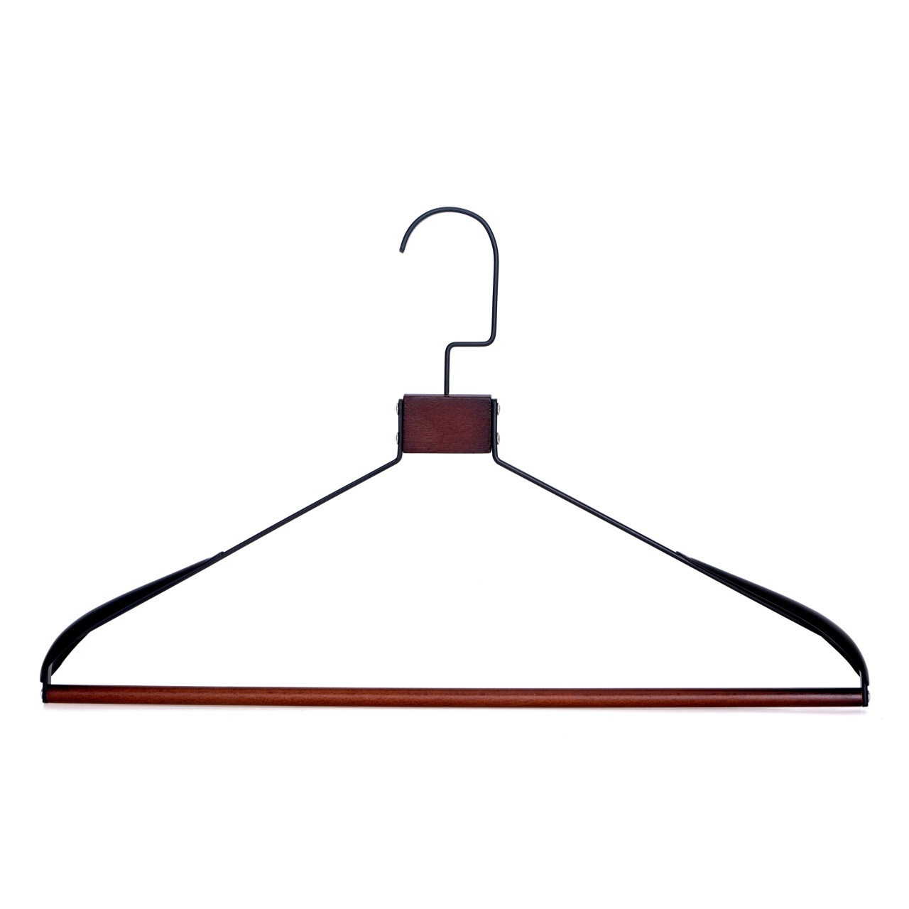 Umeraș de lux din metal negru vintage cu cârlig rotativ, umeri lați și design modern - ideal pentru costume, sacouri, cămăși, bluze, jachete, paltoane și tricouri - 3 | YEO