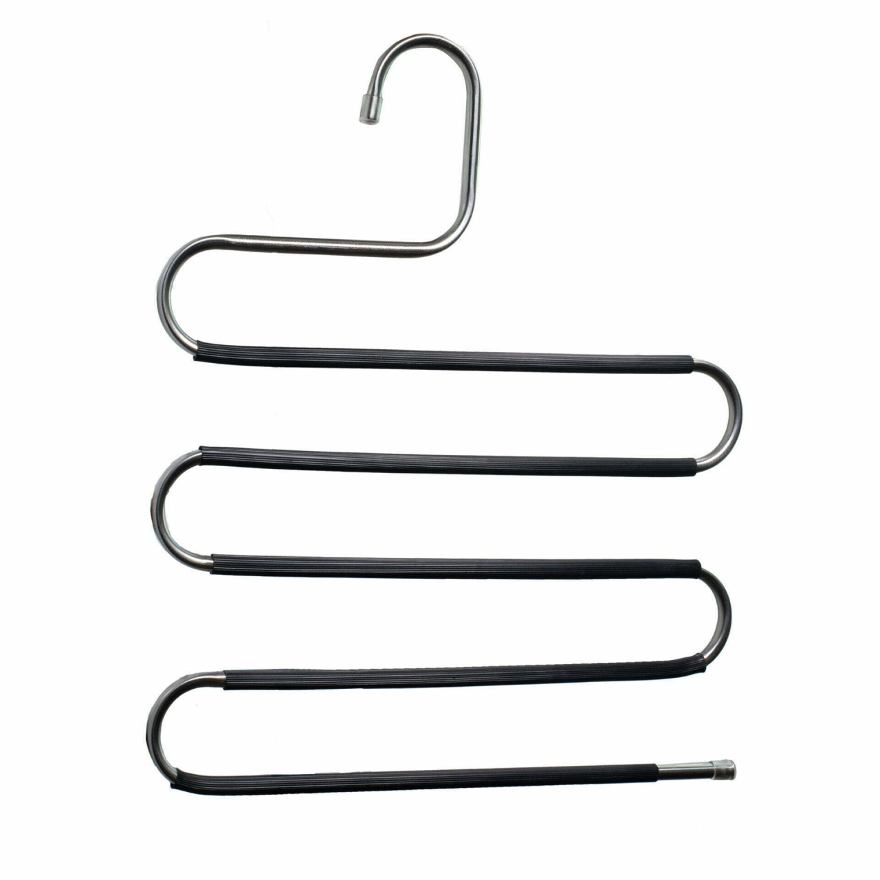 Umeraș din Metal cu spatii multiple, pentru pantaloni, Gri, 1 bucata - imagine 3