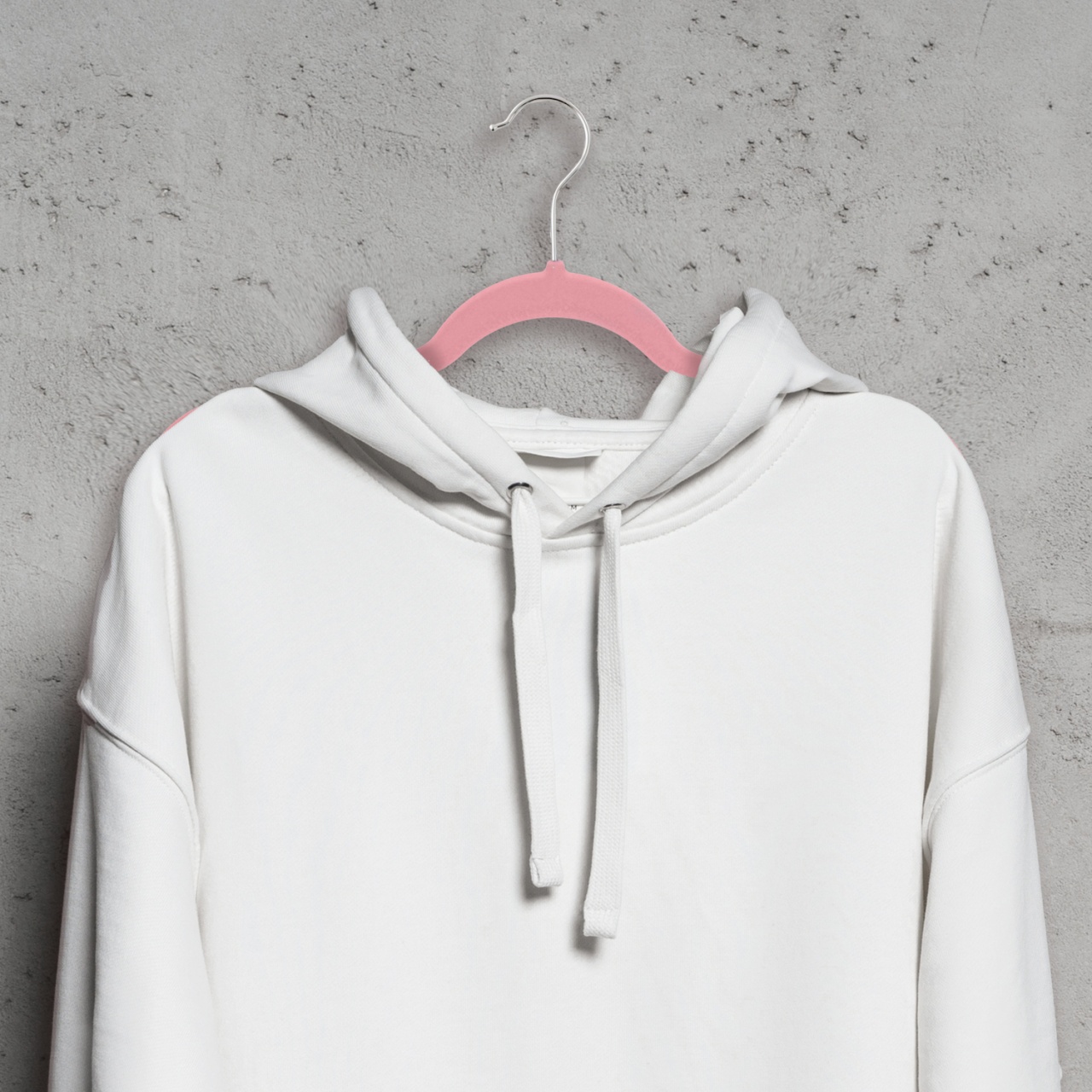 Umeraș din plastic dur acoperit cu catifea anti-alunecare, Roz, 1 bucata - imagine 3