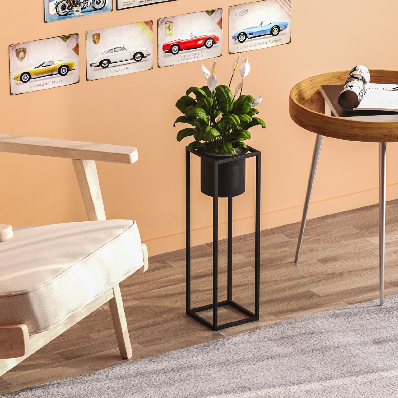 Vas Decorativ, Mist shell, UnicUtil, Culoarea Negru - 2 | YEO