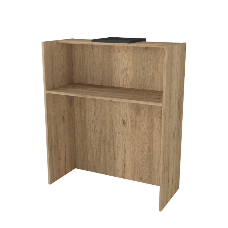 Birou recepție, Hola Front Desk, UnicUtil, Bej-Gri, 90 cm - imagine 8