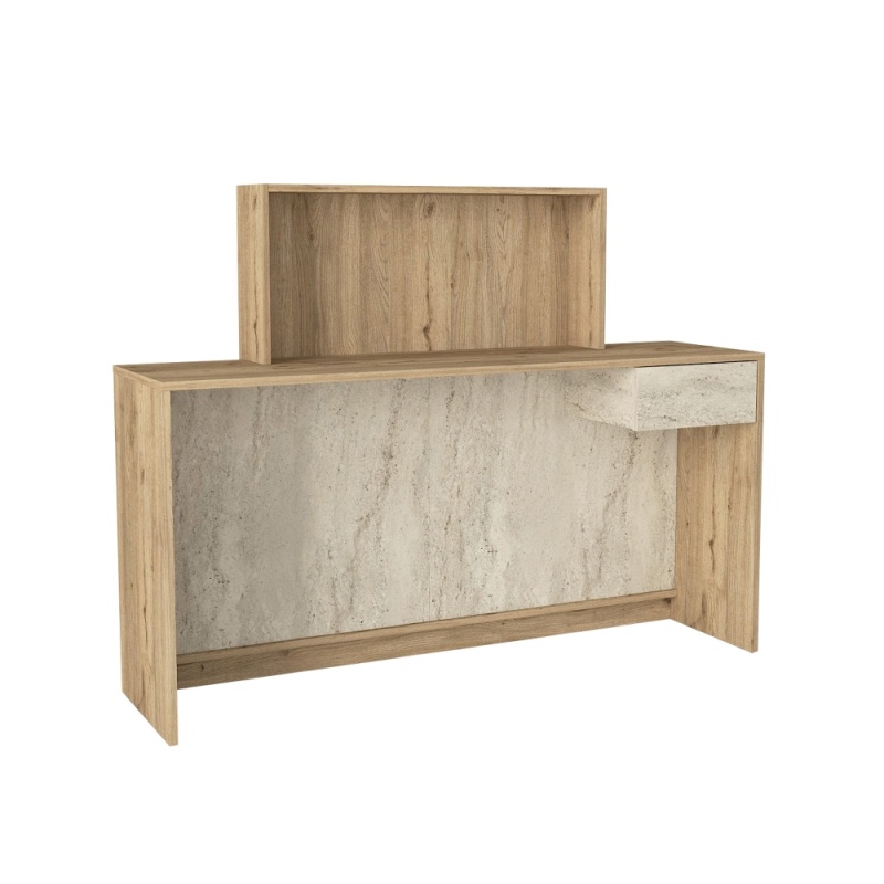 Birou recepție, Welcome Davis, UnicUtil, Bej-Travertin, 150 cm - imagine 10